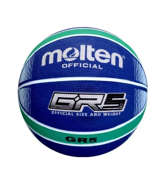 Molten Pelota Basquet Caucho GRX5 N5 Azul/Verde