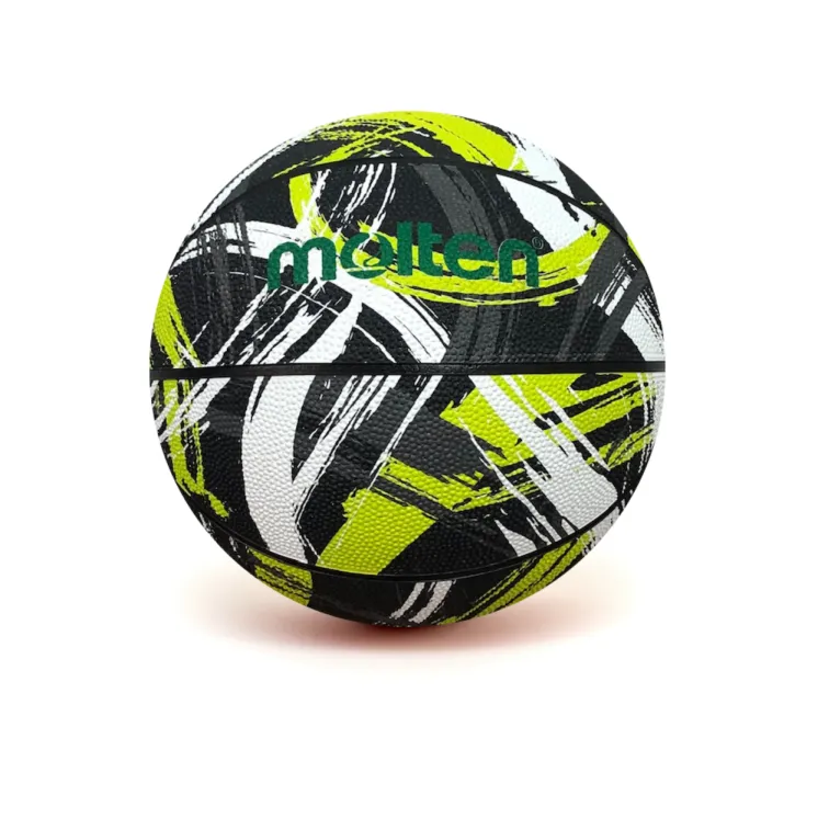 Molten Pelota Basquet Caucho B7F1601 N7 Negro/Blanco/Verde