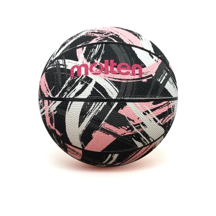 Molten Pelota Basquet Caucho B7F1601 N7 Negro/Blanco/Rosa