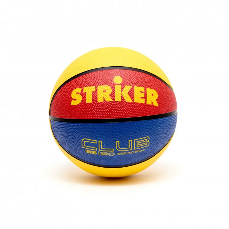 Striker Pelota Basquet Caucho N5 Tricolor Azul/Amarillo/Rojo